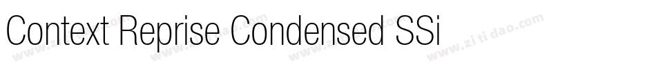 Context Reprise Condensed SSi Condensed字体转换